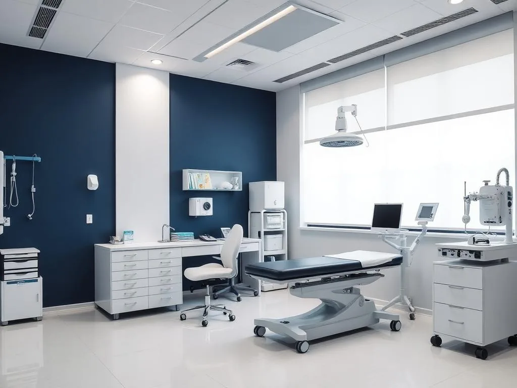 Modern consultation and examination room